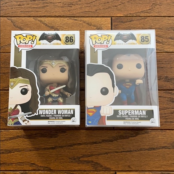 Funko POP! Wonder Woman 86 and Superman 85